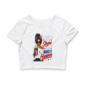 Women’s Poly-Cotton Crop Tee
