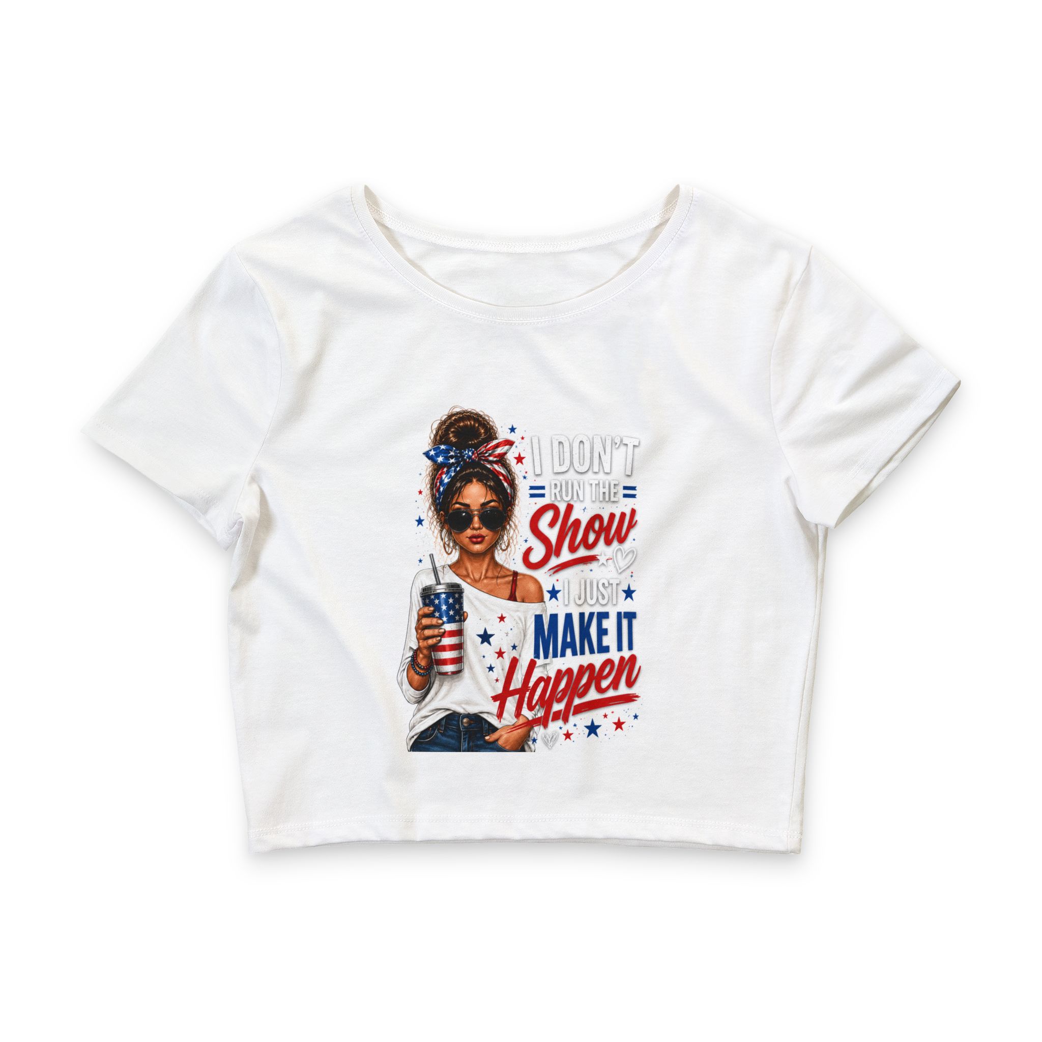 Women’s Poly-Cotton Crop Tee