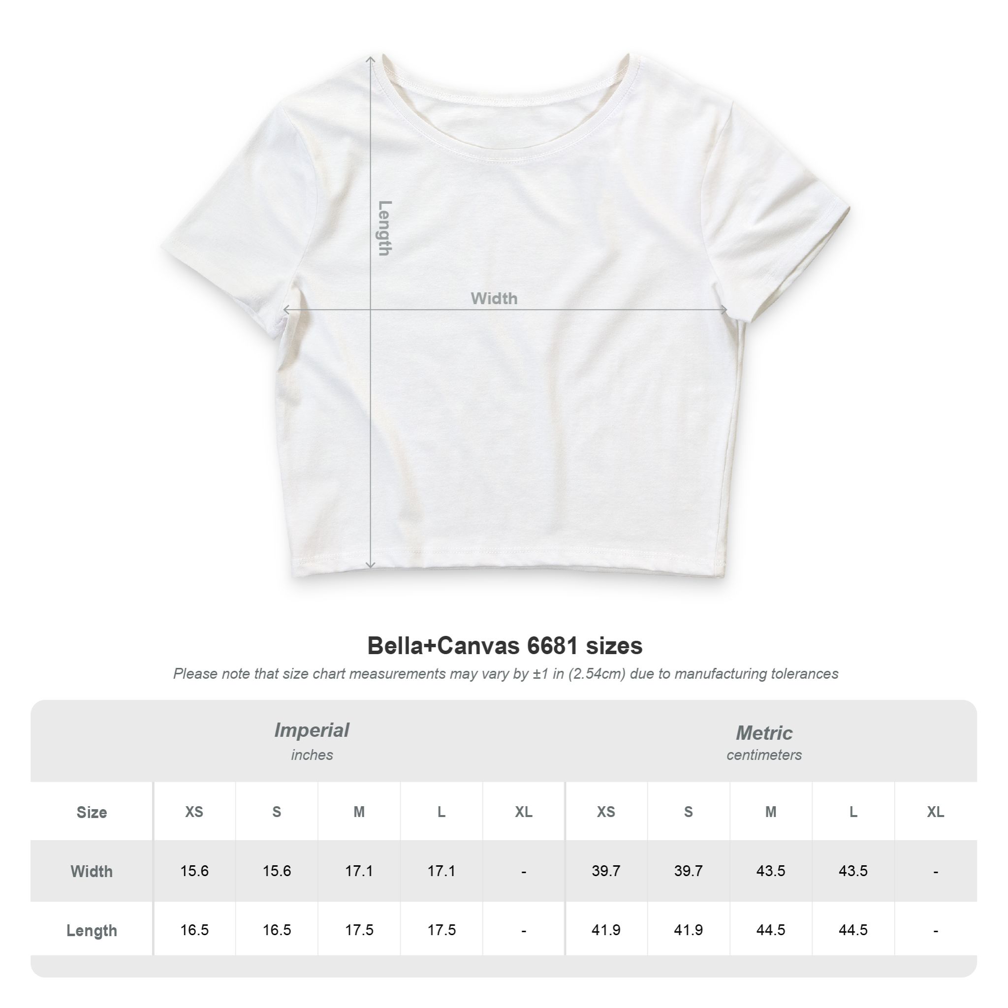 Women’s Poly-Cotton Crop Tee - Image 3