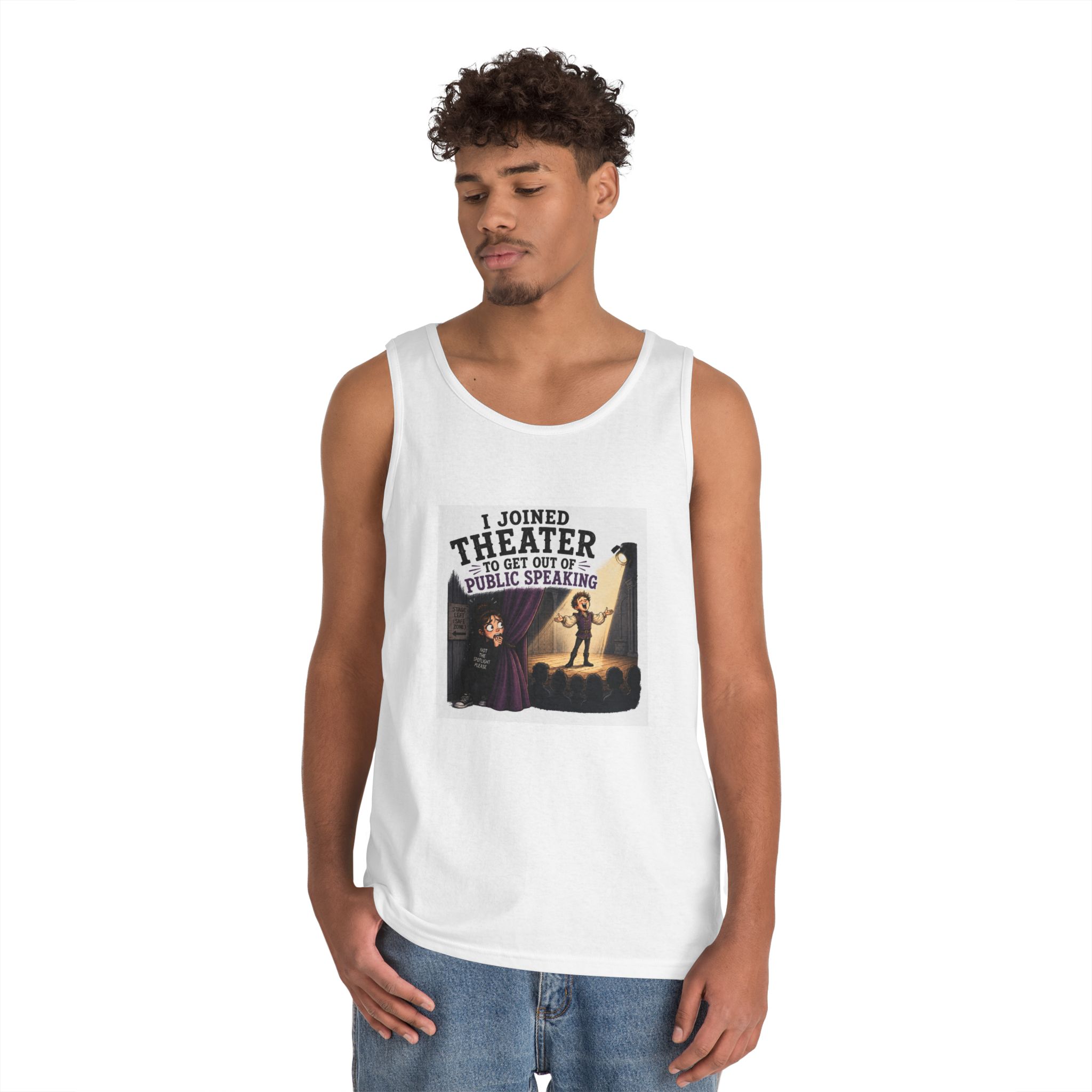 Theater Kid Tank Top — "I Joined Theater to Get Out of Public Speaking" - Image 4