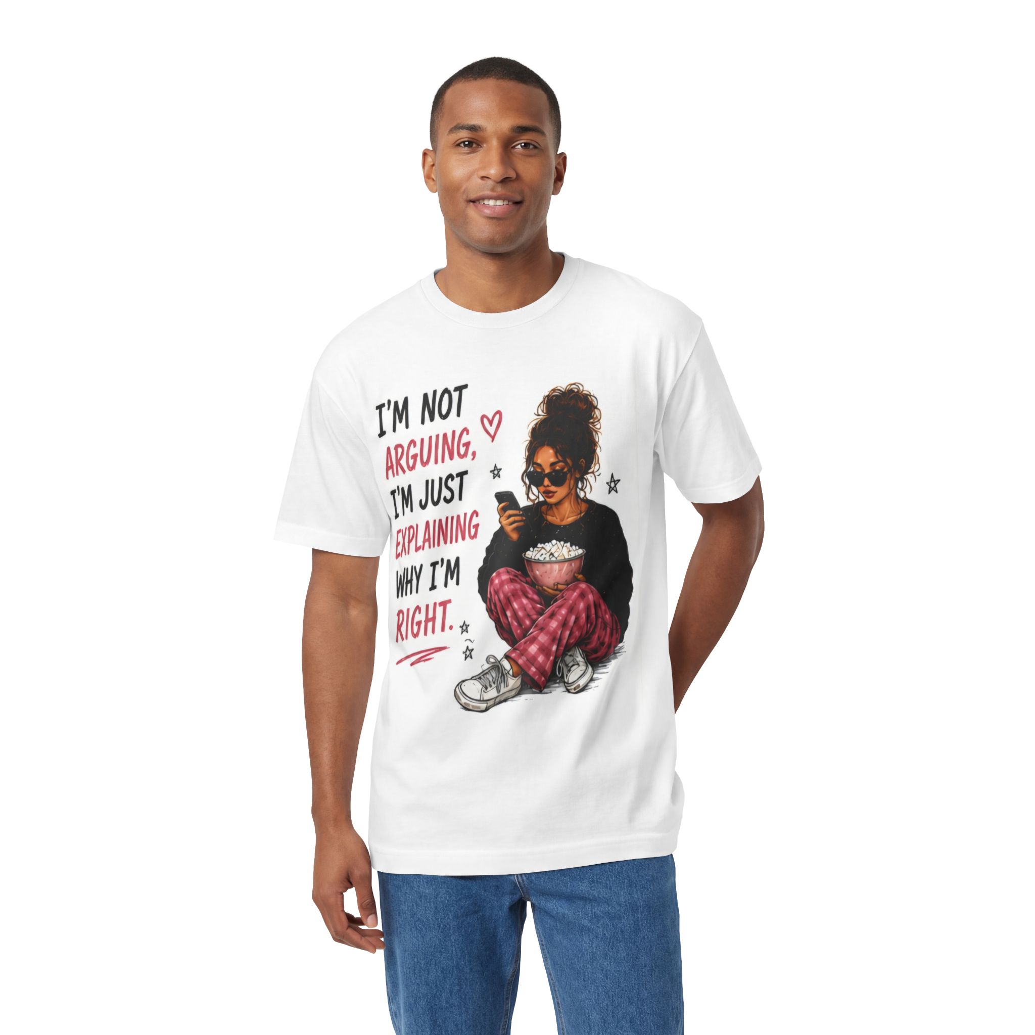 Graphic Tee — "I’m Not Arguing, I’m Just Explaining Why I’m Right" Cozy Girl T-Shirt - Image 4